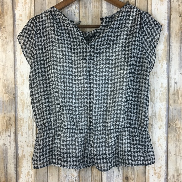 Covington Black & White Sheer Top - Picture 3 of 5